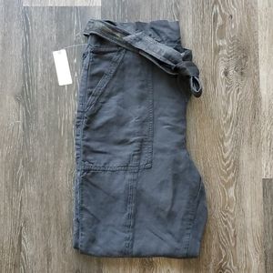 Anthropologie high waisted Capri linen pants